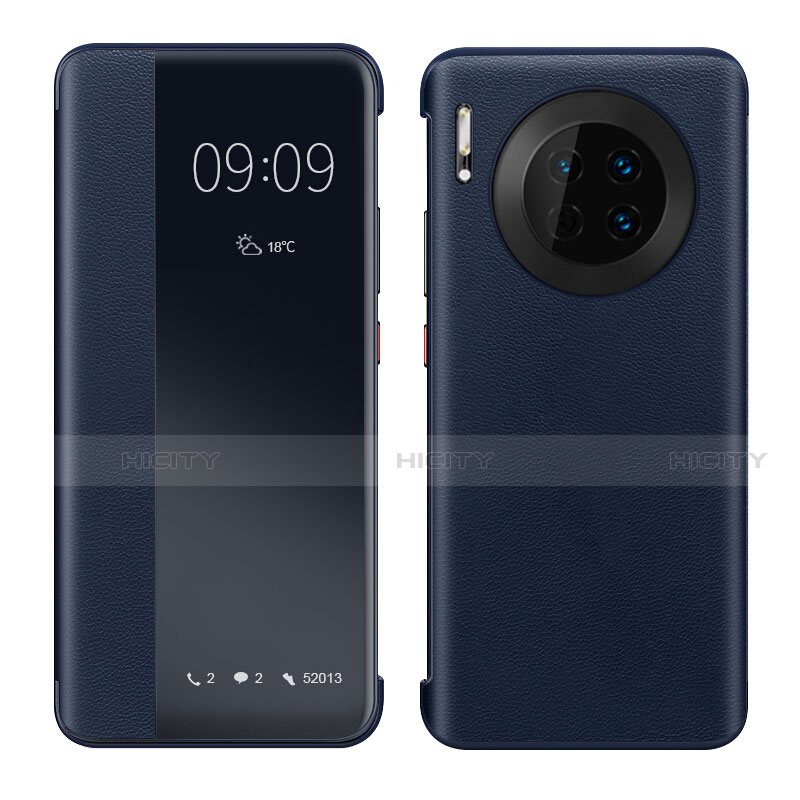 Funda de Cuero Cartera con Soporte Carcasa para Huawei Mate 30 Pro 5G Azul