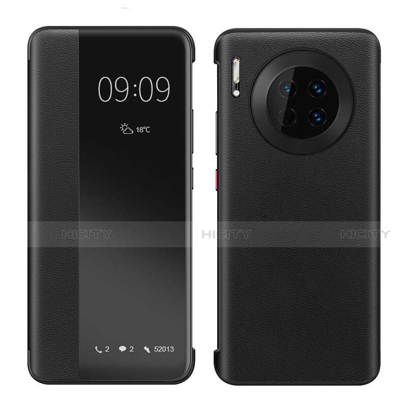 Funda de Cuero Cartera con Soporte Carcasa para Huawei Mate 30 Pro Negro