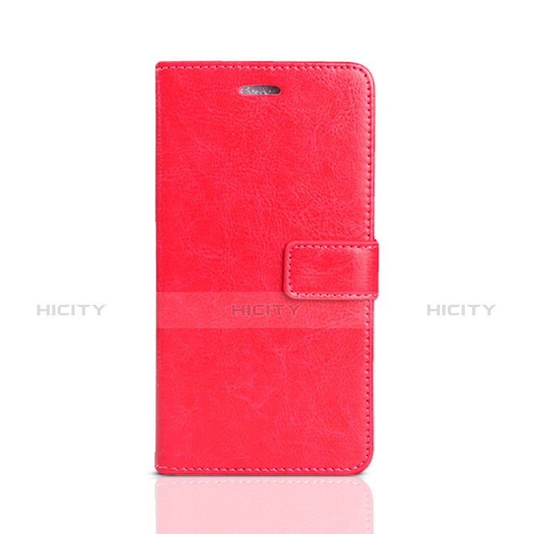 Funda de Cuero Cartera con Soporte Carcasa para Huawei Y5 Prime (2018) Rojo