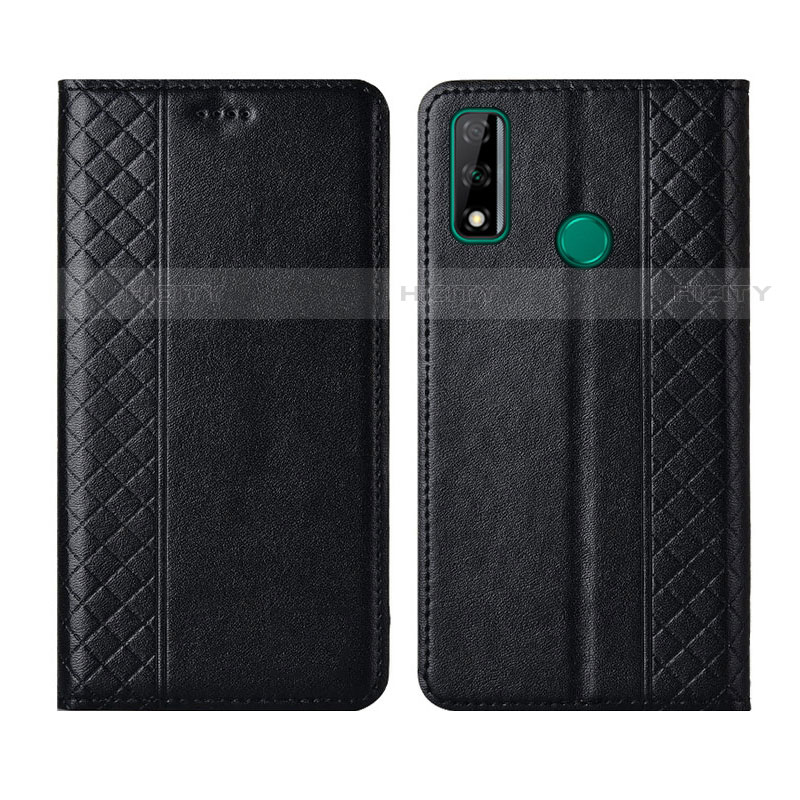 Funda de Cuero Cartera con Soporte Carcasa para Huawei Y8s Negro