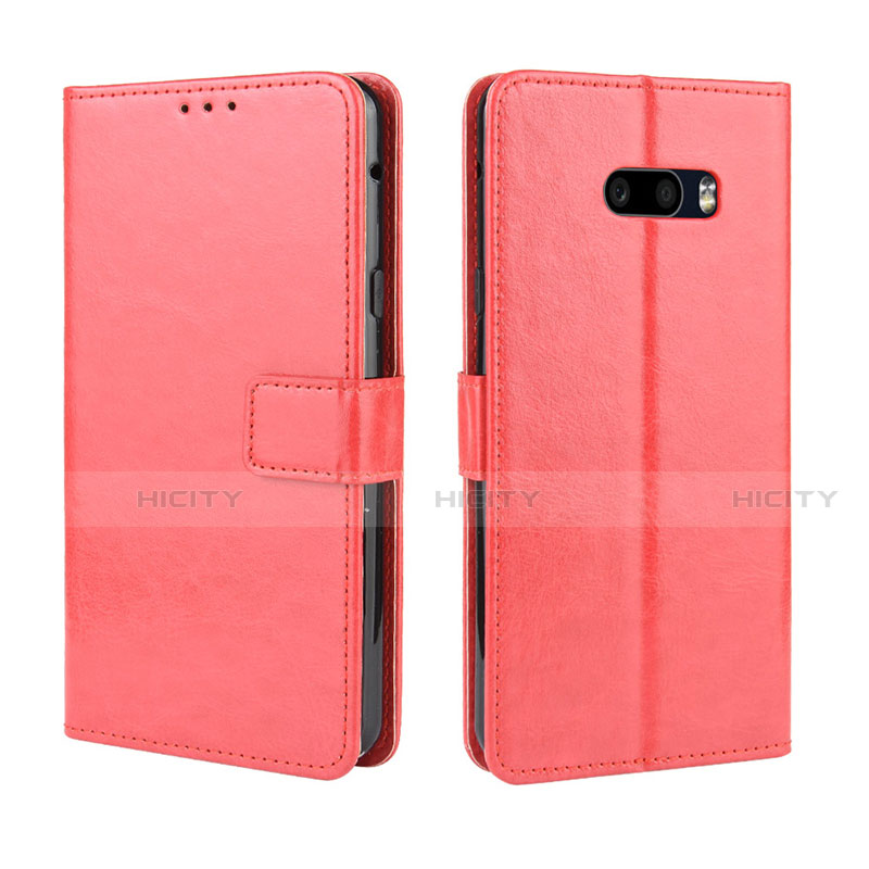 Funda de Cuero Cartera con Soporte Carcasa para LG G8X ThinQ Rojo