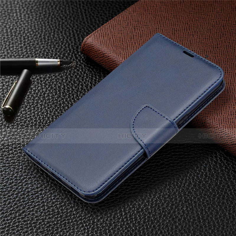 Funda de Cuero Cartera con Soporte Carcasa para LG K61 Azul