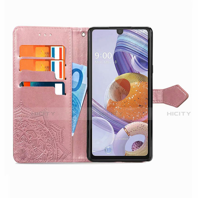 Funda de Cuero Cartera con Soporte Carcasa para LG Stylo 6