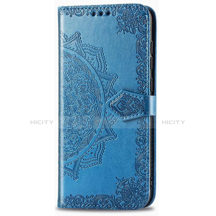 Funda de Cuero Cartera con Soporte Carcasa para LG Stylo 6 Azul Cielo