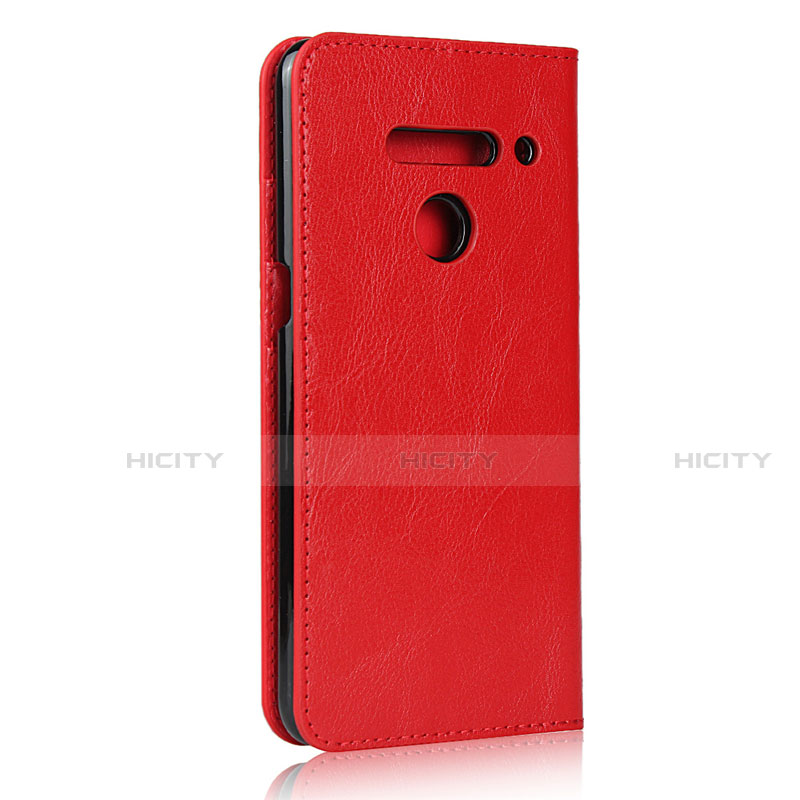 Funda de Cuero Cartera con Soporte Carcasa para LG V50 ThinQ 5G Rojo