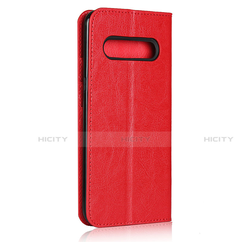 Funda de Cuero Cartera con Soporte Carcasa para LG V60 ThinQ 5G Rojo