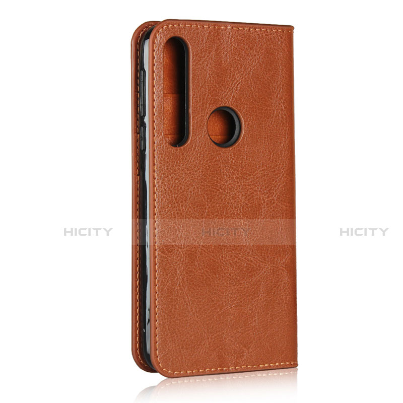 Funda de Cuero Cartera con Soporte Carcasa para Motorola Moto G8 Play Naranja