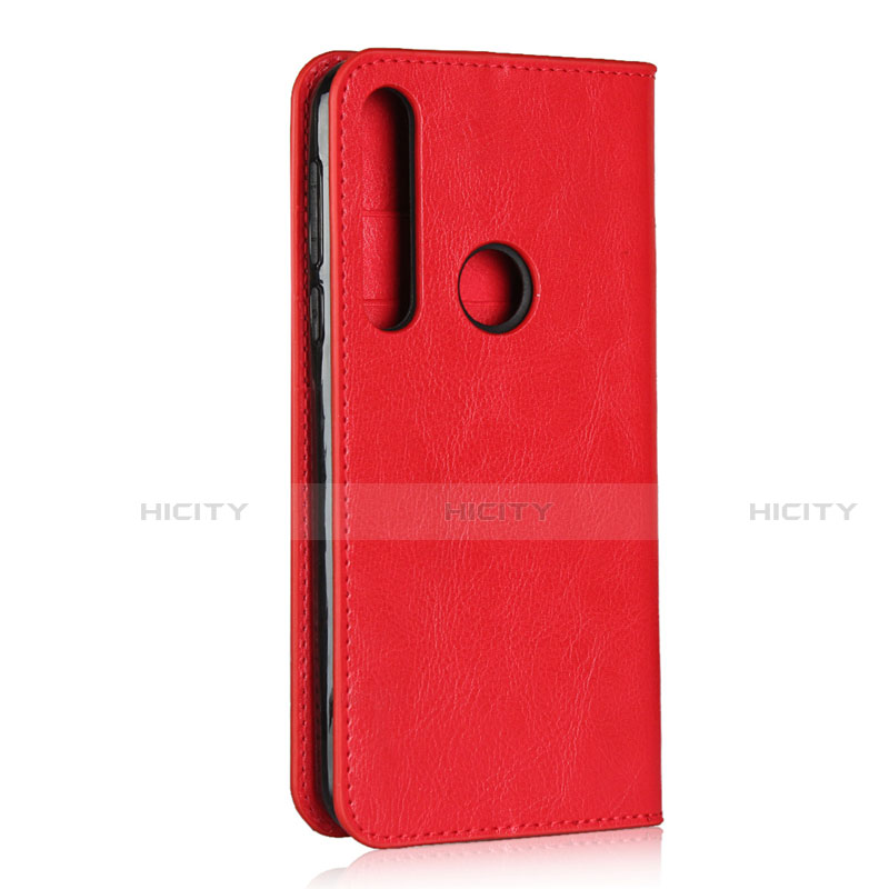 Funda de Cuero Cartera con Soporte Carcasa para Motorola Moto G8 Play Rojo