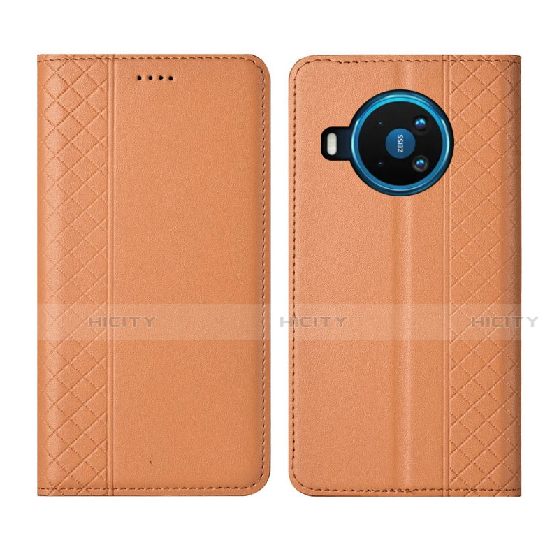 Funda de Cuero Cartera con Soporte Carcasa para Nokia 8.3 5G Naranja