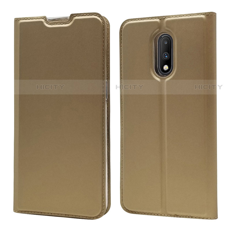 Funda de Cuero Cartera con Soporte Carcasa para OnePlus 7 Oro