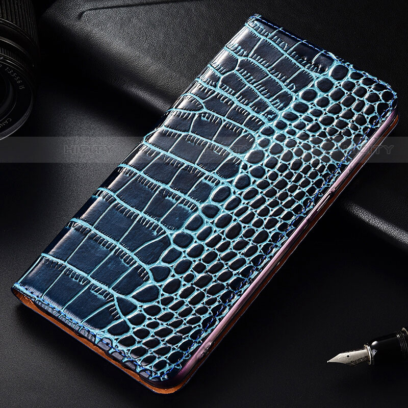 Funda de Cuero Cartera con Soporte Carcasa para OnePlus 7T Pro Azul Cielo