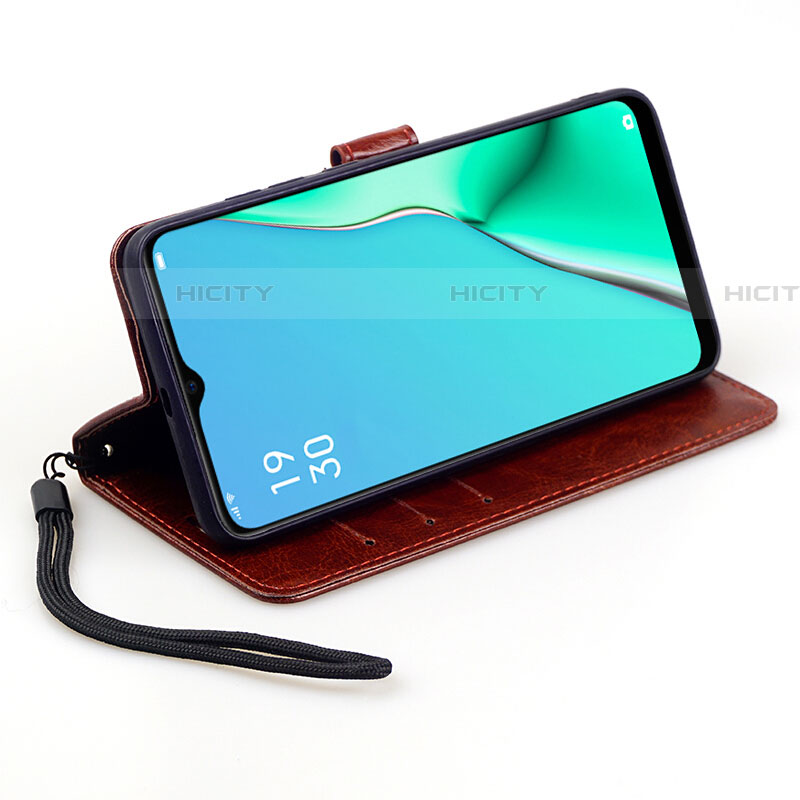 Funda de Cuero Cartera con Soporte Carcasa para Oppo A5 (2020)