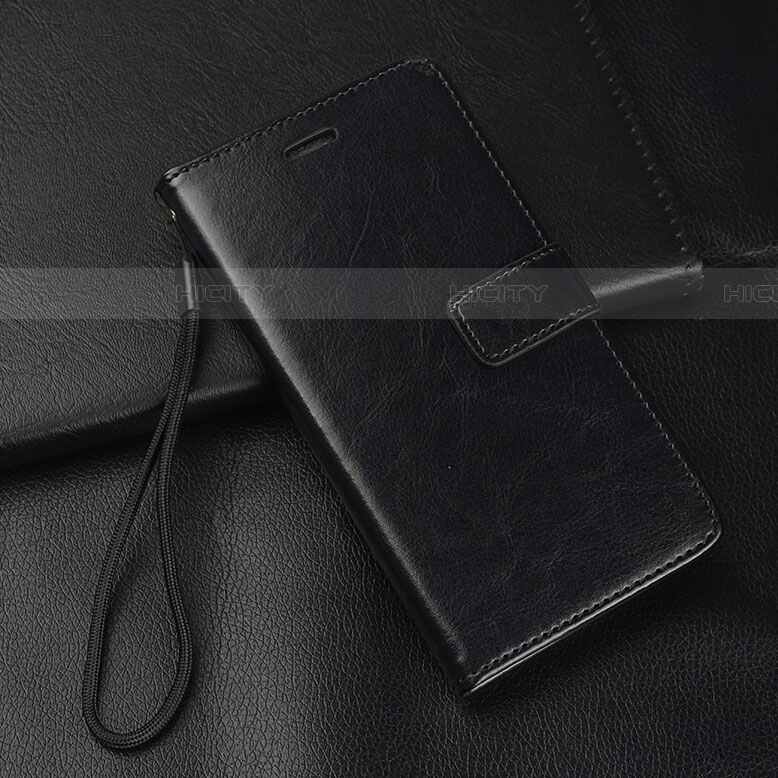 Funda de Cuero Cartera con Soporte Carcasa para Oppo A5 (2020) Negro