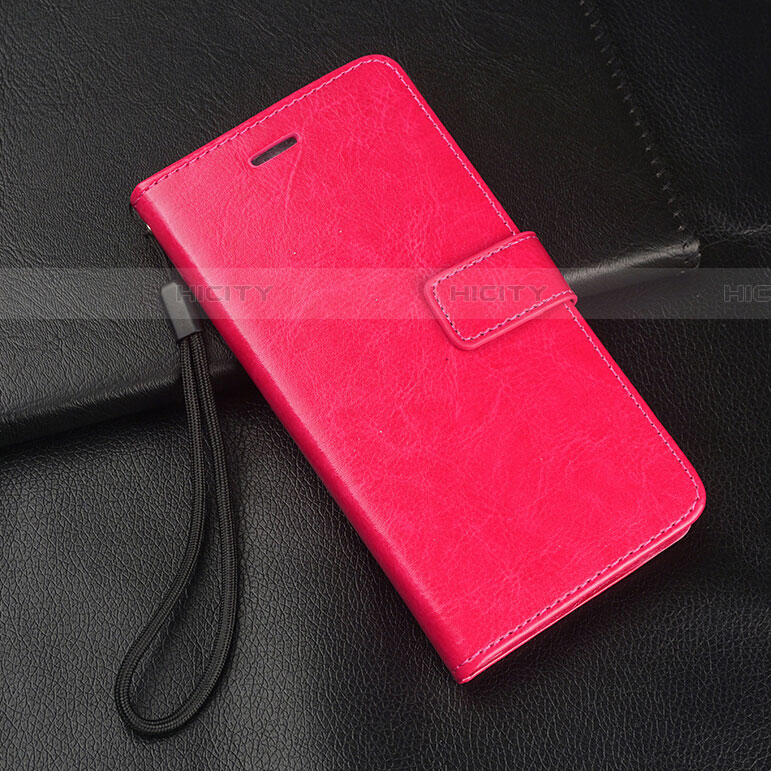 Funda de Cuero Cartera con Soporte Carcasa para Oppo A9 (2020) Rosa Roja