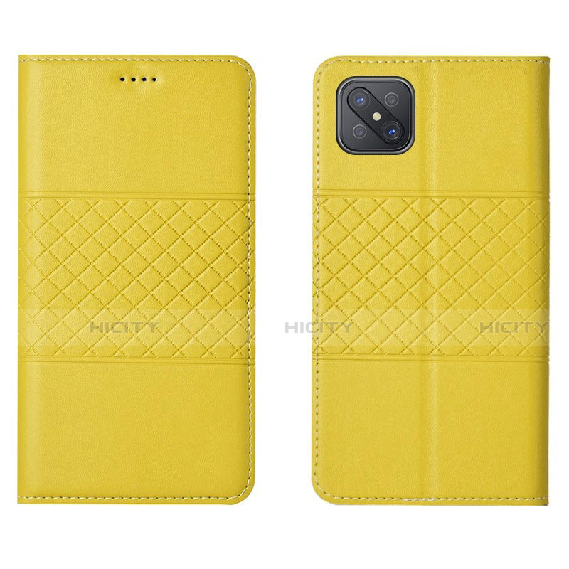 Funda de Cuero Cartera con Soporte Carcasa para Oppo A92s 5G