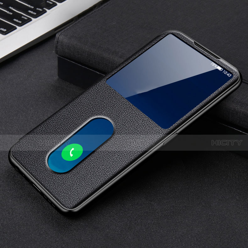 Funda de Cuero Cartera con Soporte Carcasa para Oppo Find X3 Lite 5G Negro