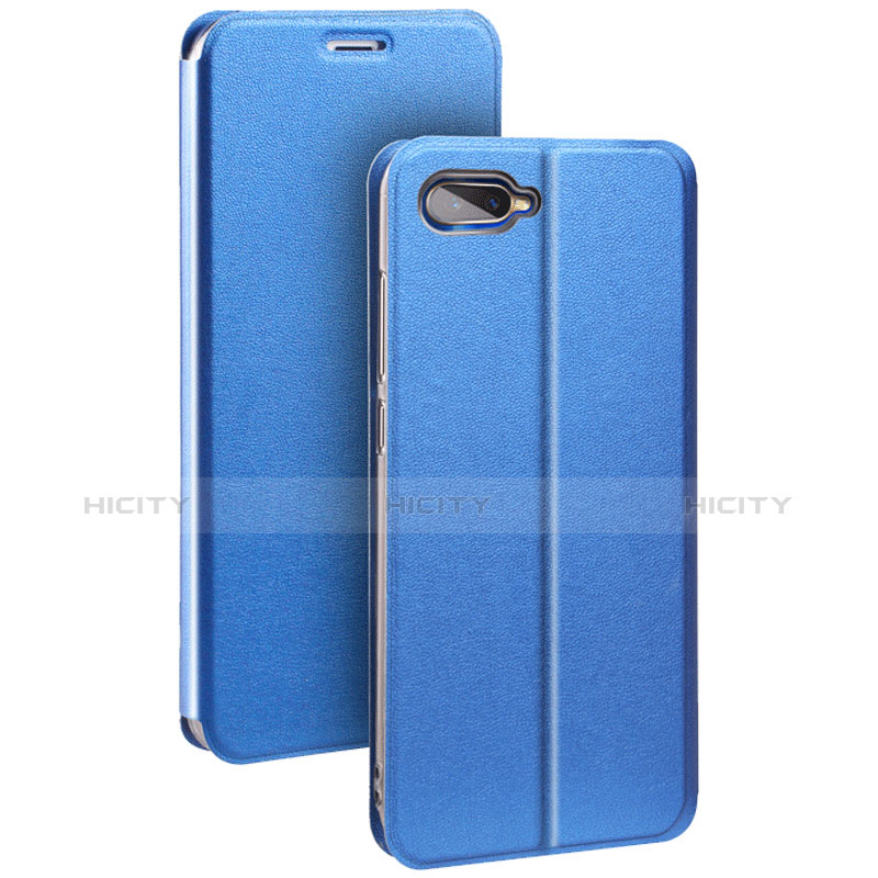 Funda de Cuero Cartera con Soporte Carcasa para Oppo K1 Azul