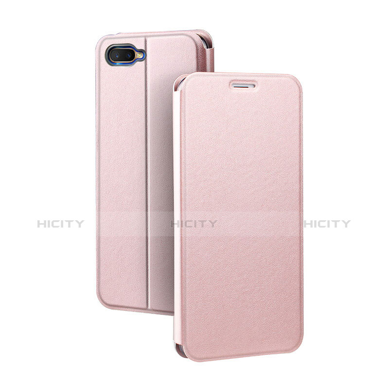 Funda de Cuero Cartera con Soporte Carcasa para Oppo K1 Oro Rosa