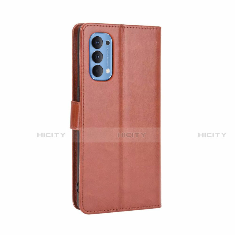 Funda de Cuero Cartera con Soporte Carcasa para Oppo Reno4 4G