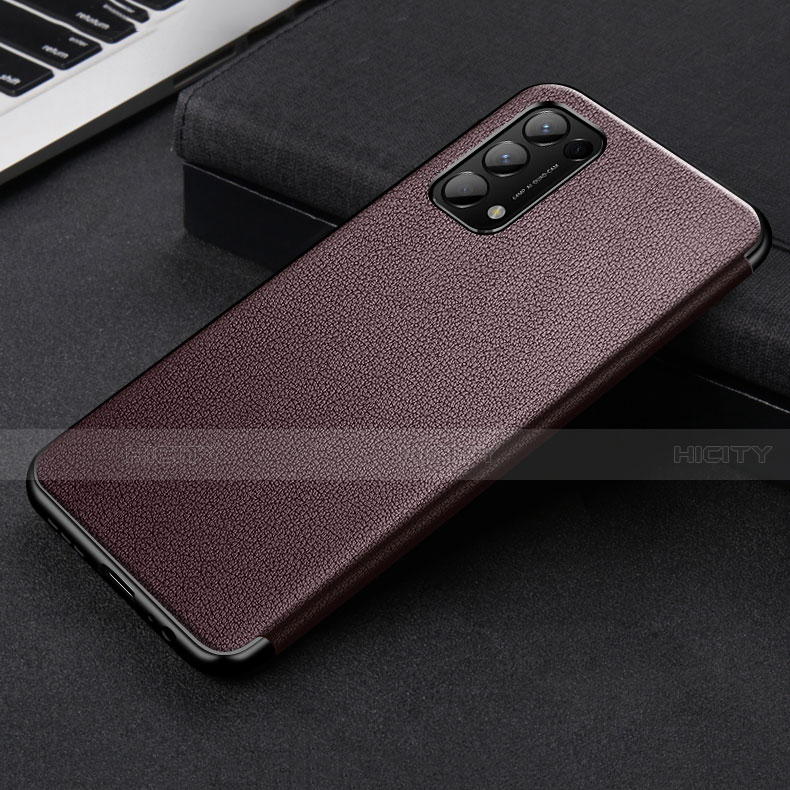 Funda de Cuero Cartera con Soporte Carcasa para Oppo Reno5 Pro 5G