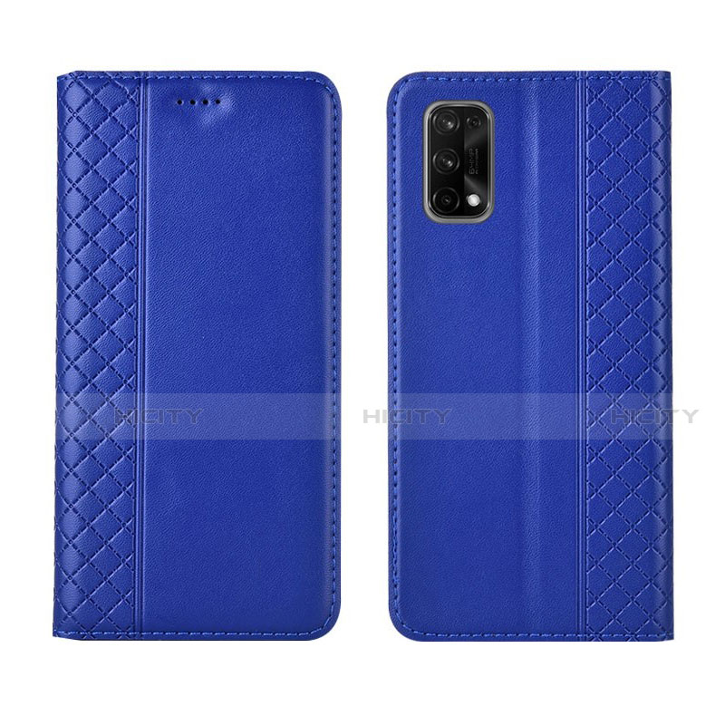 Funda de Cuero Cartera con Soporte Carcasa para Realme Q2 Pro 5G Azul