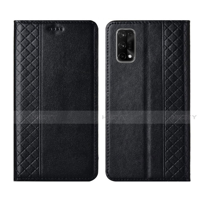 Funda de Cuero Cartera con Soporte Carcasa para Realme X7 5G Negro