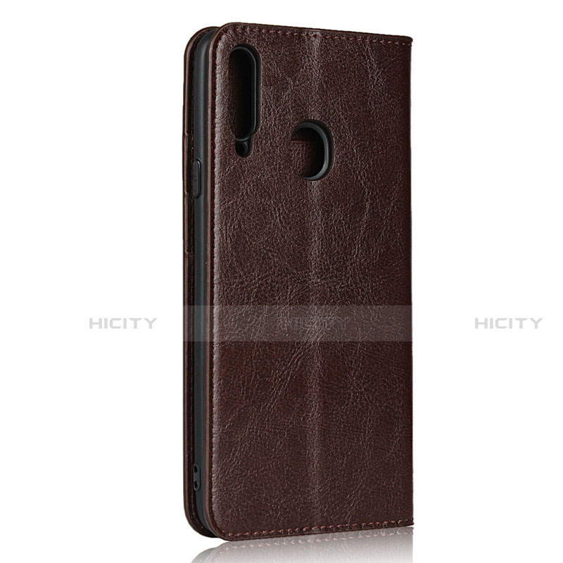 Funda de Cuero Cartera con Soporte Carcasa para Samsung Galaxy A20s Marron