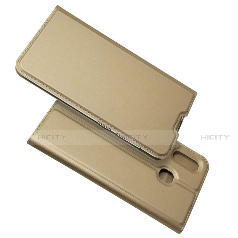 Funda de Cuero Cartera con Soporte Carcasa para Samsung Galaxy A30 Oro