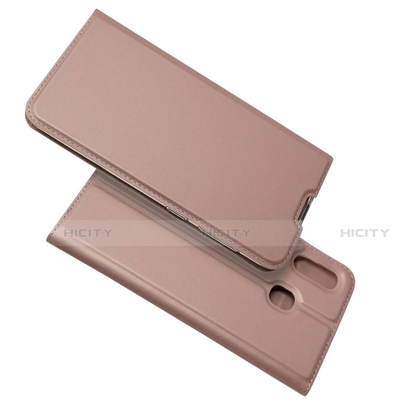 Funda de Cuero Cartera con Soporte Carcasa para Samsung Galaxy A30 Oro Rosa