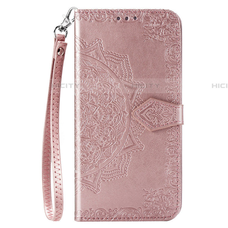 Funda de Cuero Cartera con Soporte Carcasa para Samsung Galaxy A51 5G Oro Rosa