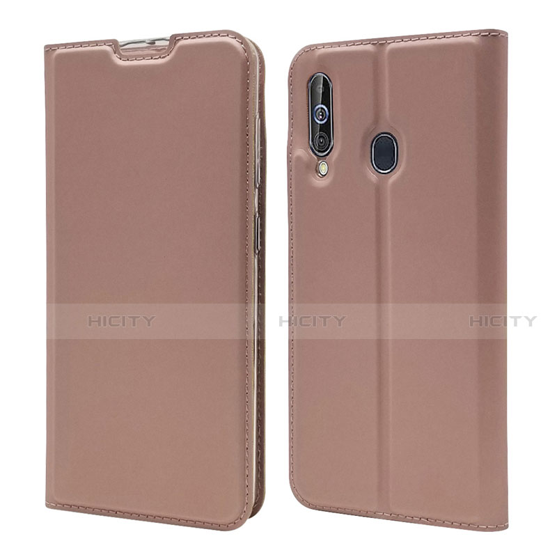 Funda de Cuero Cartera con Soporte Carcasa para Samsung Galaxy A60 Oro Rosa