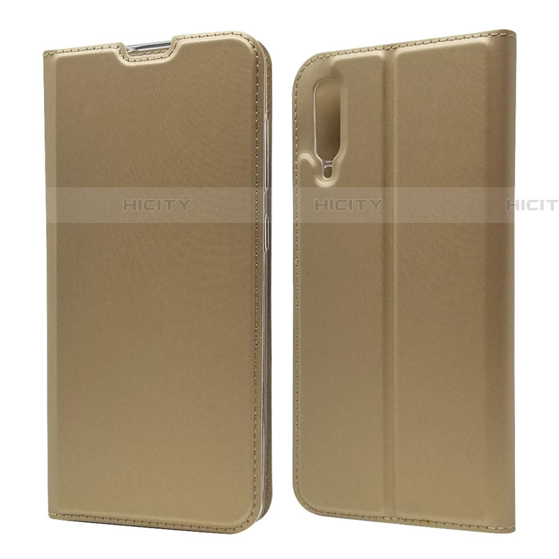 Funda de Cuero Cartera con Soporte Carcasa para Samsung Galaxy A90 5G Oro