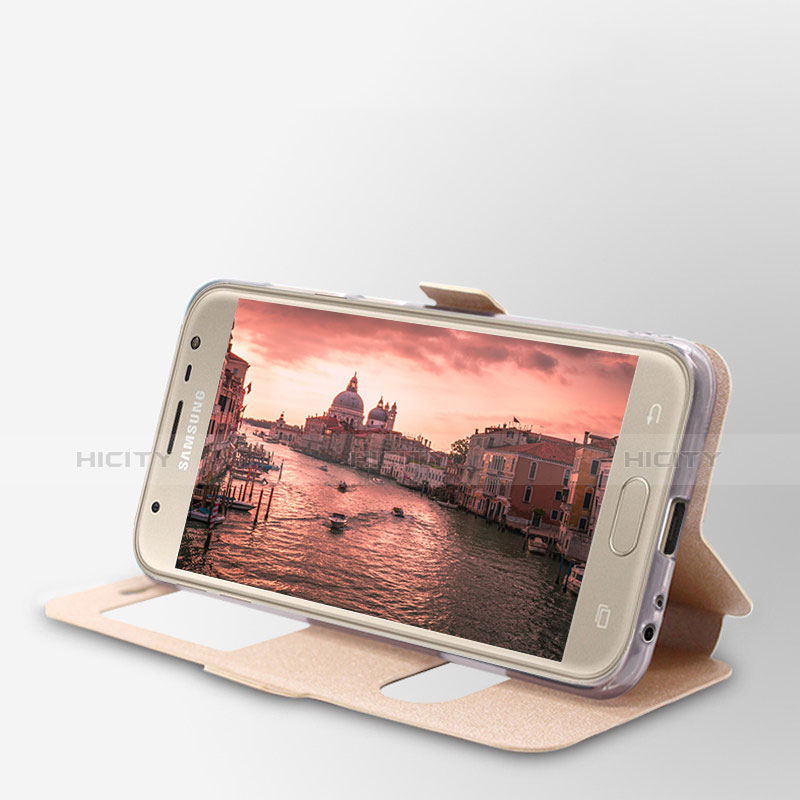 Funda de Cuero Cartera con Soporte Carcasa para Samsung Galaxy J5 (2017) Duos J530F