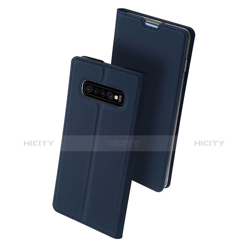 Funda de Cuero Cartera con Soporte Carcasa para Samsung Galaxy S10 Plus Azul