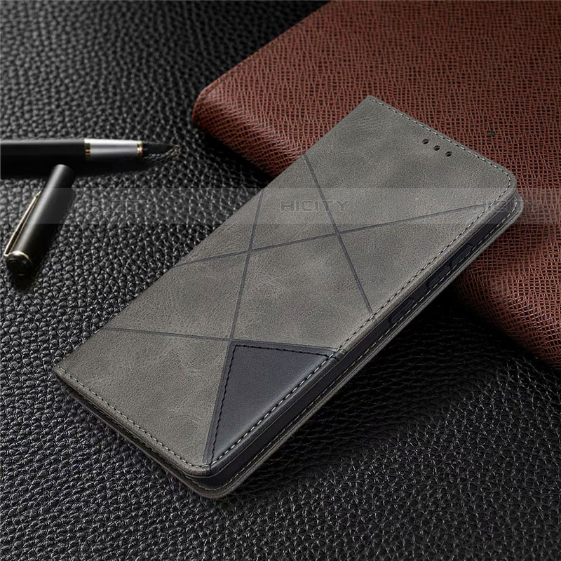 Funda de Cuero Cartera con Soporte Carcasa para Samsung Galaxy S20 FE 4G Gris