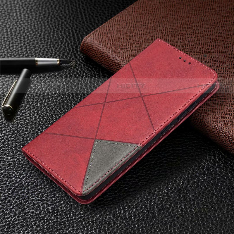 Funda de Cuero Cartera con Soporte Carcasa para Samsung Galaxy S20 FE 4G Rojo