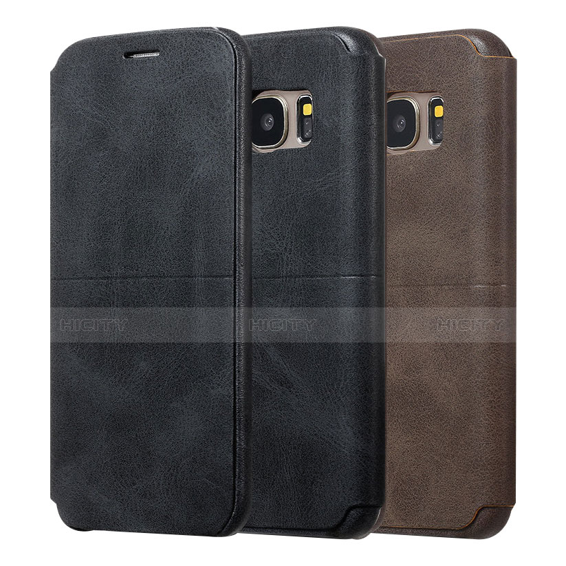 Funda de Cuero Cartera con Soporte Carcasa para Samsung Galaxy S7 Edge G935F