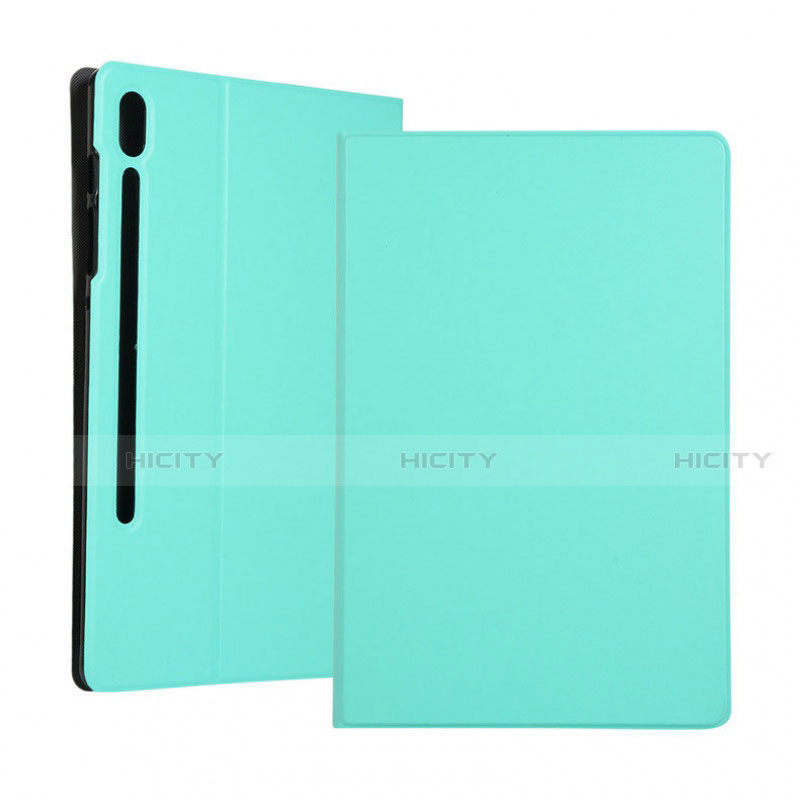 Funda de Cuero Cartera con Soporte Carcasa para Samsung Galaxy Tab S6 10.5 SM-T860 Cian