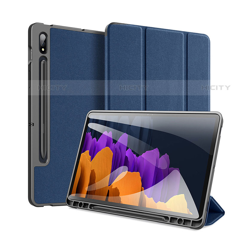 Funda de Cuero Cartera con Soporte Carcasa para Samsung Galaxy Tab S7 Plus 12.4 Wi-Fi SM-T970