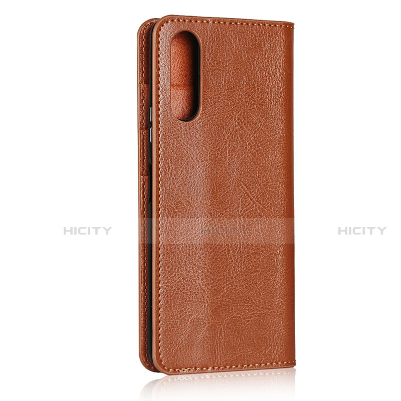 Funda de Cuero Cartera con Soporte Carcasa para Sony Xperia 10 II Naranja