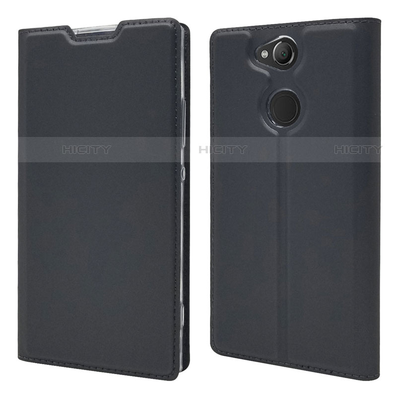 Funda de Cuero Cartera con Soporte Carcasa para Sony Xperia XA2 Plus Negro