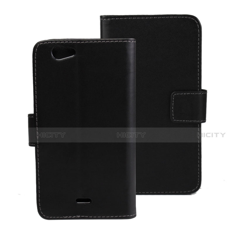 Funda de Cuero Cartera con Soporte Carcasa para Wiko Highway Signs Negro