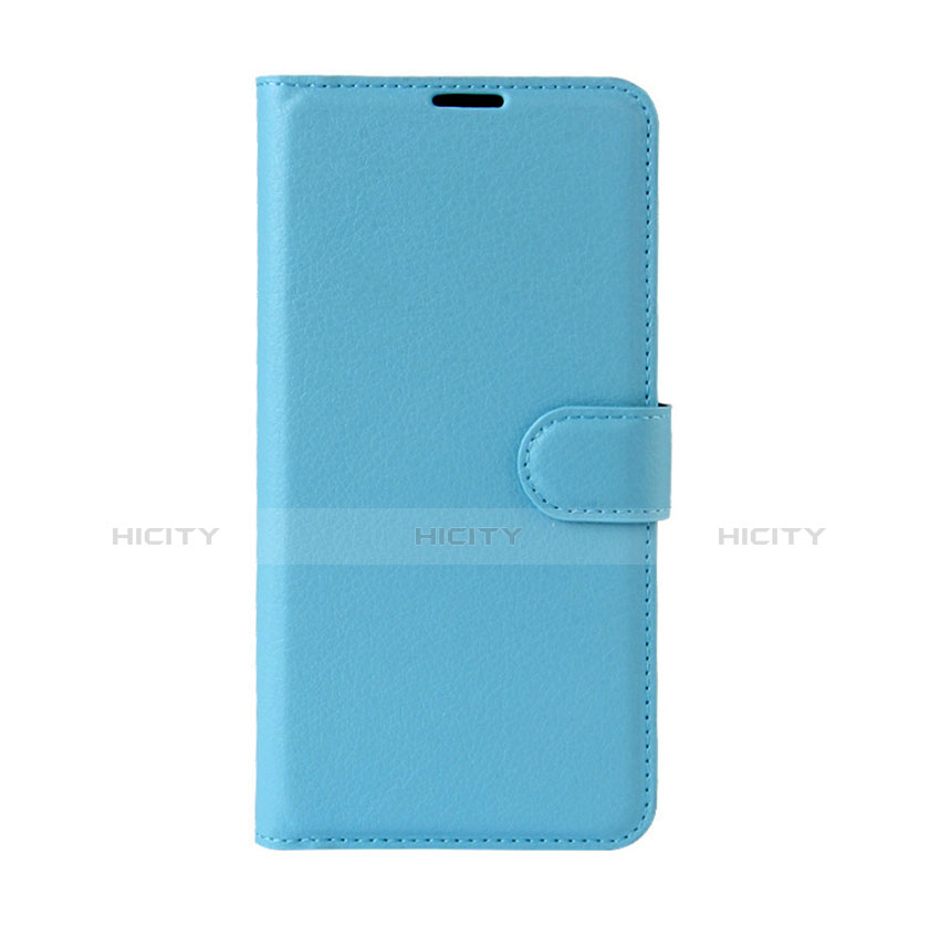 Funda de Cuero Cartera con Soporte Carcasa para Wiko Wim Lite 4G Azul Cielo