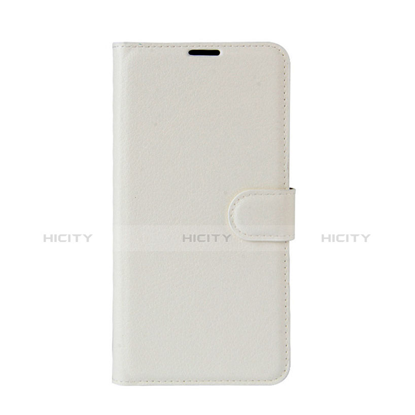 Funda de Cuero Cartera con Soporte Carcasa para Wiko Wim Lite 4G Blanco