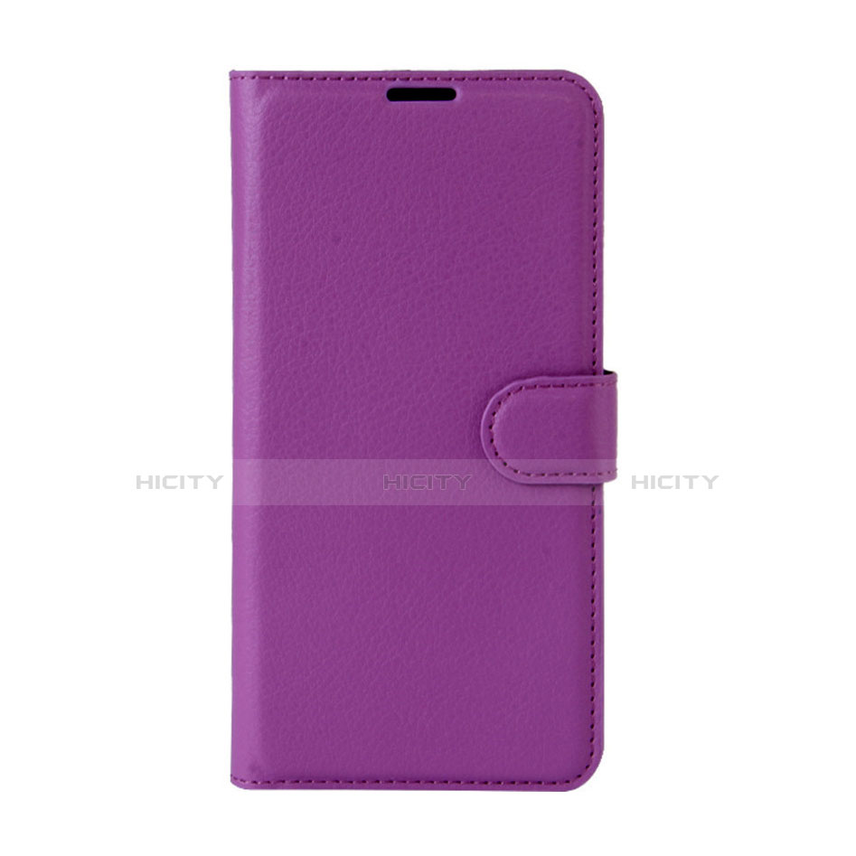 Funda de Cuero Cartera con Soporte Carcasa para Wiko Wim Lite 4G Morado