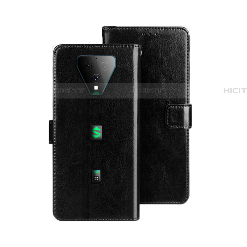 Funda de Cuero Cartera con Soporte Carcasa para Xiaomi Black Shark 3 Pro Negro