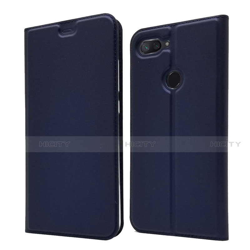 Funda de Cuero Cartera con Soporte Carcasa para Xiaomi Mi 8 Lite Azul