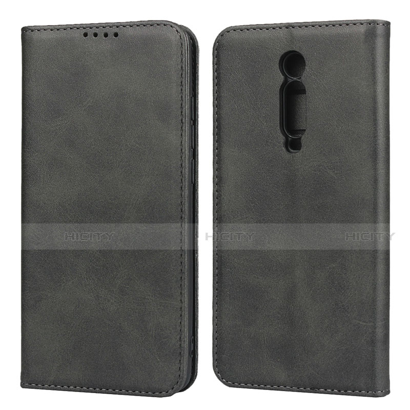 Funda de Cuero Cartera con Soporte Carcasa para Xiaomi Mi 9T Negro