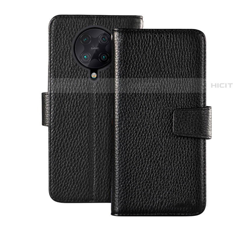 Funda de Cuero Cartera con Soporte Carcasa para Xiaomi Poco F2 Pro Negro