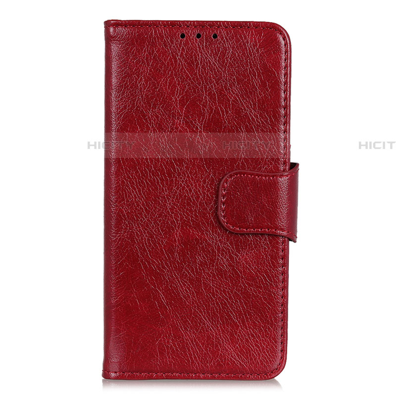 Funda de Cuero Cartera con Soporte Carcasa para Xiaomi Redmi Note 9S Rojo Rosa